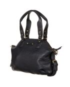 Sac à main en Cuir d'Agneau Mini Odélia noir - 29x22x3 cm