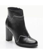 Bottines en Cuir Maoli noires - Talon 9 cm