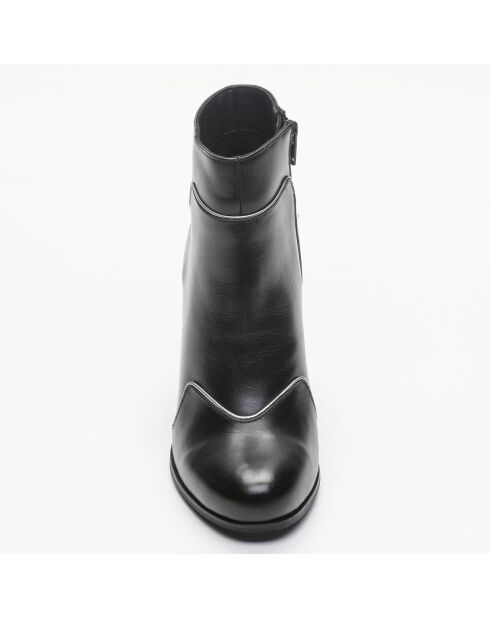 Bottines en Cuir Maoli noires - Talon 9 cm