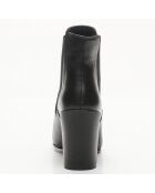 Chelsea Boots en Cuir Polette noires - Talon 8 cm