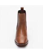 Chelsea Boots en Cuir Lyana marron - Talon 5 cm