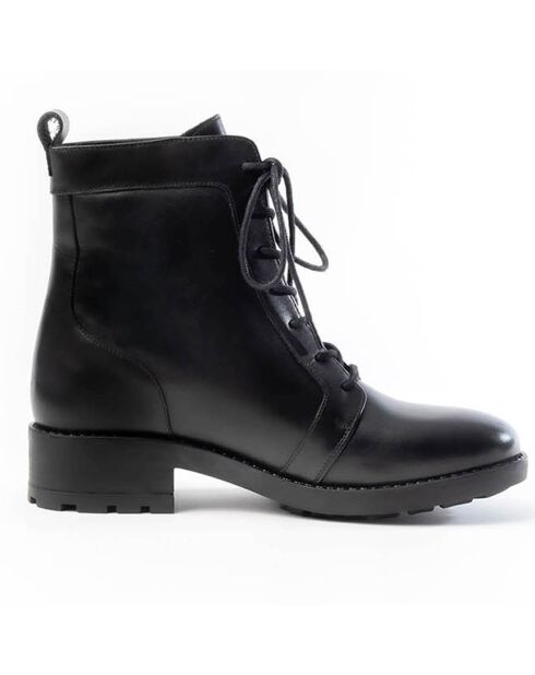 Boots en Cuir Alicia noires