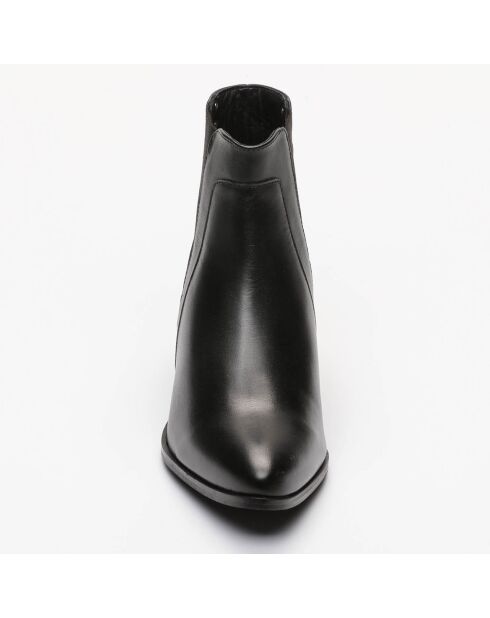 Chelsea Boots en Cuir Cassandre noires - Talon 5 cm