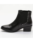 Chelsea Boots en Cuir Cassandre noires - Talon 5 cm