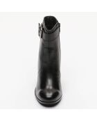 Bottines en Cuir Sixtine noires - Talon 9 cm