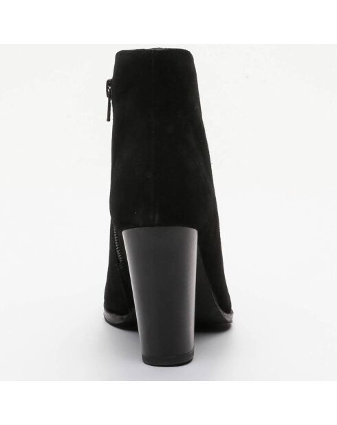 Bottines en Cuir Isabela noires - Talon 9 cm