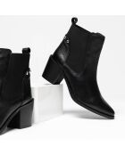 Chelsea Boots en Cuir Fally noires - Talon 6,5 cm