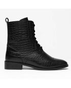 Boots en Cuir Burgassi noires