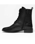 Boots en Cuir Burgassi noires