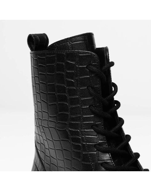 Boots en Cuir Burgassi noires