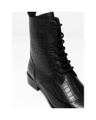 Boots en Cuir Burgassi noires