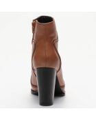 Bottines en Cuir Maoli marron - Talon 9 cm