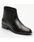 Boots en Cuir Polk noires