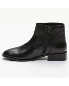 Boots en Cuir Polk noires