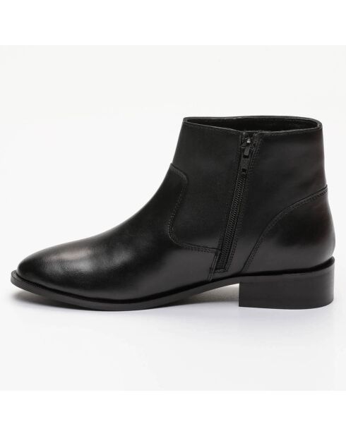 Boots en Cuir Polk noires