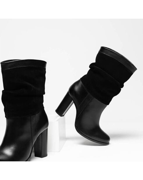 Bottes en Cuir Lana noires - Talon 9 cm