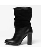 Bottes en Cuir Lana noires - Talon 9 cm