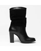 Bottes en Cuir Lana noires - Talon 9 cm