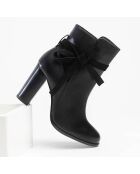 Bottines en Cuir Charlie noires - Talon 9 cm