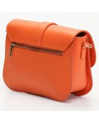 Sac bandoulière en Cuir Monica orange - 24x16x7.5 cm