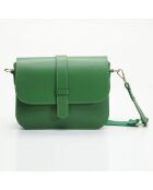 Sac bandoulière en Cuir Monica vert - 24x16x7.5 cm