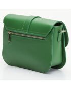 Sac bandoulière en Cuir Monica vert - 24x16x7.5 cm