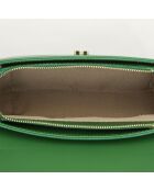 Sac bandoulière en Cuir Monica vert - 24x16x7.5 cm