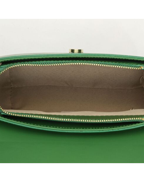 Sac bandoulière en Cuir Monica vert - 24x16x7.5 cm