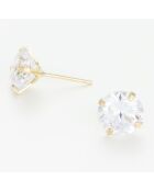 Boucles d'oreilles Simply You Zirconium or jaune - 8 mm