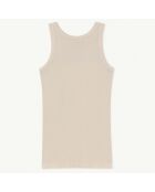 Robe débardeur en Coton Gazel beige
