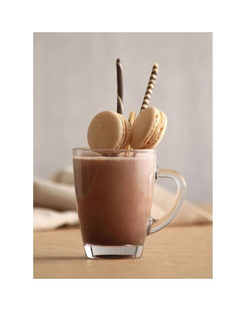 6 Tasses à café transparentes - 30 cl