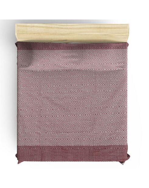 Plaid Etnik bordeaux - 170x210 cm