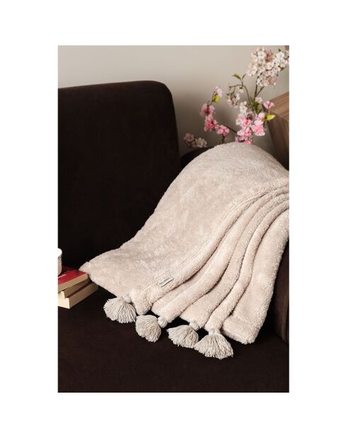 Plaid XXL Puffy beige - 200x220 cm