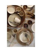 Service de table en porcelaine crème - 16 pièces