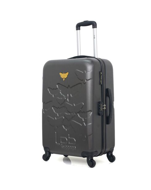 Aelys Koffer met 4 enkele wielen medium stay 65 cm donkergrijs