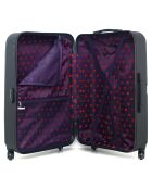 Aelys Koffer met 4 enkele wielen medium stay 65 cm donkergrijs