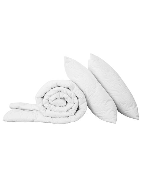 Couette tempérée & 2 oreillers