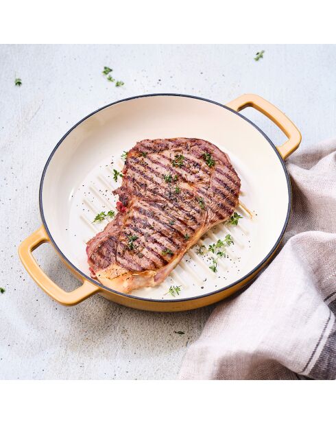 Fontestic gelbe Grillpfanne - 28x28x6 cm