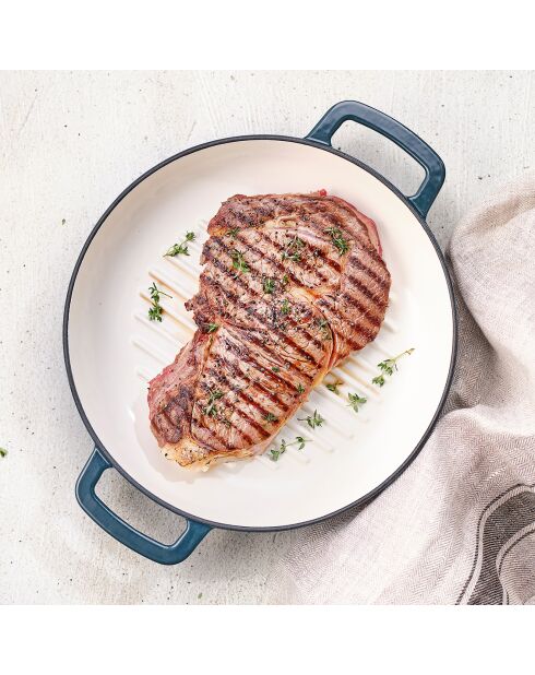 Poêle grill Fontestic verte - 28x28x6 cm