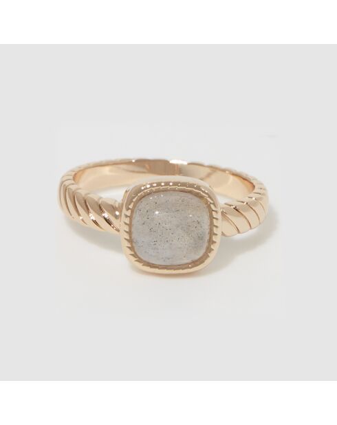 Bague Pamela Labradorite en Laiton doré