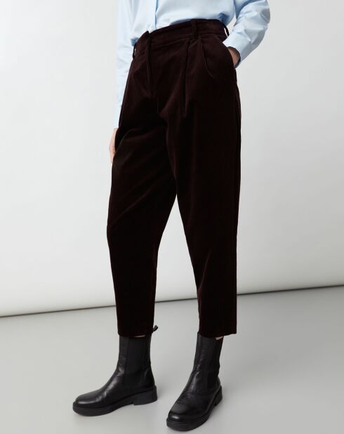 Pantalon Andrea rouge vin