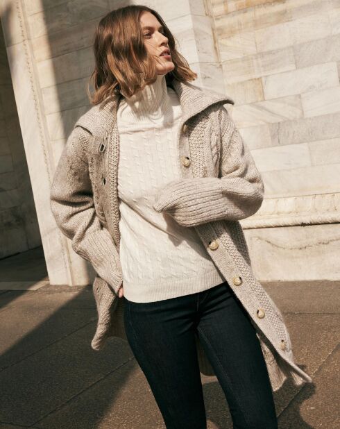 Cardigan Léna beige/melangé