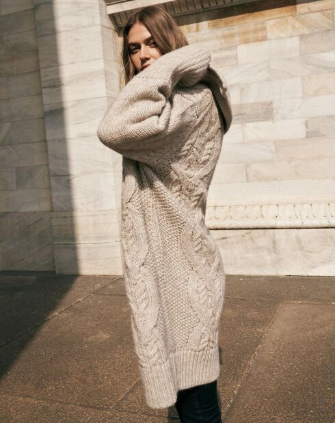 Cardigan Léna beige/melangé