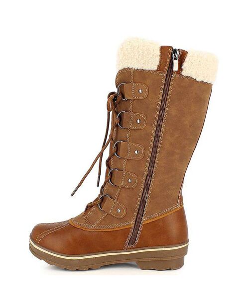 Bottes fourrées Floriane camel