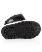 Bottes fourrées Owen noir/cerise