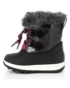 Bottes fourrées Owen noir/cerise