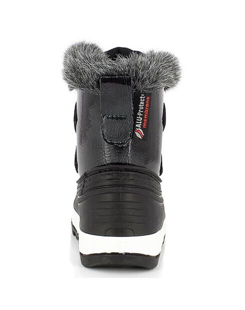 Bottes fourrées Owen noir/cerise