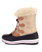 Bottes fourrées Elisa rose/noir