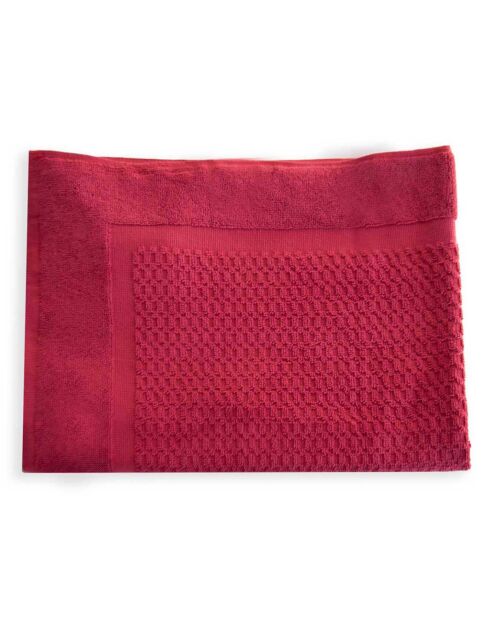Tapis de bain Zero Twist carmin - 60x80 cm