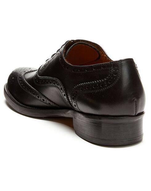 Richelieus en Cuir Oxford noirs